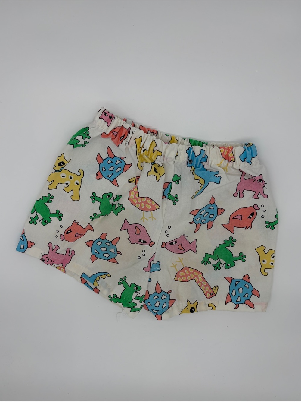 Vintage Kids Multicolor Ocean Animal Print Shorts